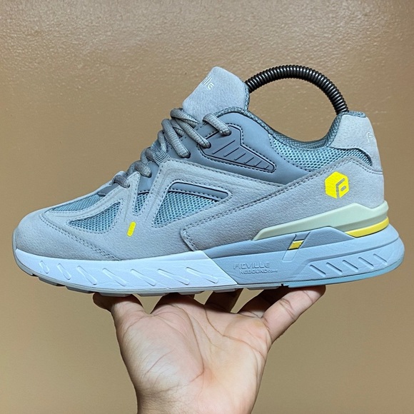 Fitville Rebound Core V1 Walking Sneakers “Sandy Gray Yellow White” Size 8.5EW - Picture 8 of 16